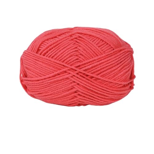 HäKelgarn Weiches Baumwollgarn for Häkelfäden for Stricken von Wolle, DIY-Handwerk, Pullover, Mütze(Tran-Red) von LCKKJHG
