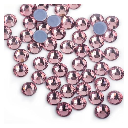 Hotfix Strasssteine Grüner Vulkan Farbe Eisen auf Strass/Hot Fix Kristall Strass Nähen & Stoff Bekleidungssteine(Light Amethyst,Ss30 288pcs) von LCKKJHG
