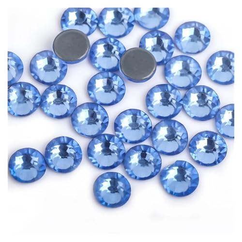 Hotfix Strasssteine Grüner Vulkan Farbe Eisen auf Strass/Hot Fix Kristall Strass Nähen & Stoff Bekleidungssteine(Light Sapphire,Mix ss3-ss30 10gram) von LCKKJHG