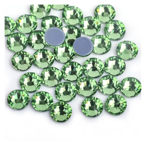 Hotfix Strasssteine Grüner Vulkan Farbe Eisen auf Strass/Hot Fix Kristall Strass Nähen & Stoff Bekleidungssteine(Peridot,Ss10 1440pcs) von LCKKJHG