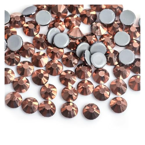 Hotfix Strasssteine Grüner Vulkan Farbe Eisen auf Strass/Hot Fix Kristall Strass Nähen & Stoff Bekleidungssteine(Rose Gold,Mix ss3-ss30 10gram) von LCKKJHG