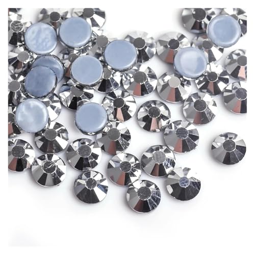 Hotfix Strasssteine Grüner Vulkan Farbe Eisen auf Strass/Hot Fix Kristall Strass Nähen & Stoff Bekleidungssteine(Silver Hematite,Ss16 1440pcs) von LCKKJHG