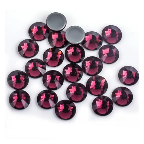 Hotfix Strasssteine Hot Fix Strasssteine ​​Flatback Kristall Hotfix Strass Glitzer Aufbügeln ​​Kleidungsstück(Dark Amethyst,SS8-1440pcs) von LCKKJHG