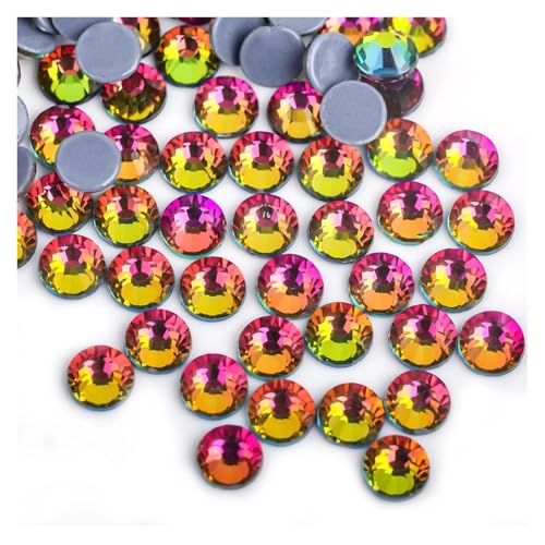 Hotfix Strasssteine Hot Fix Strasssteine ​​Flatback Kristall Hotfix Strass Glitzer Aufbügeln ​​Kleidungsstück(Rainbow,SS10-1440pcs) von LCKKJHG