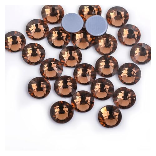 Hotfix Strasssteine Hot Fix Strasssteine ​​Flatback Kristall Hotfix Strass Glitzer Aufbügeln ​​Kleidungsstück(Smoked Topaz,SS10-1440pcs) von LCKKJHG