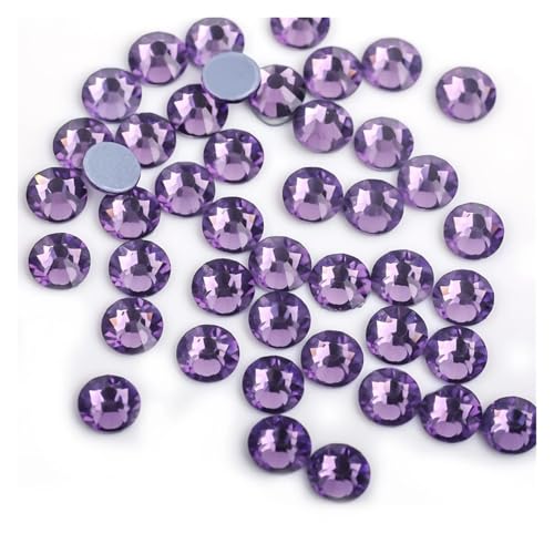 Hotfix Strasssteine Hot Fix Strasssteine ​​Flatback Kristall Hotfix Strass Glitzer Aufbügeln ​​Kleidungsstück(Tanzanite,SS30-288pcs) von LCKKJHG
