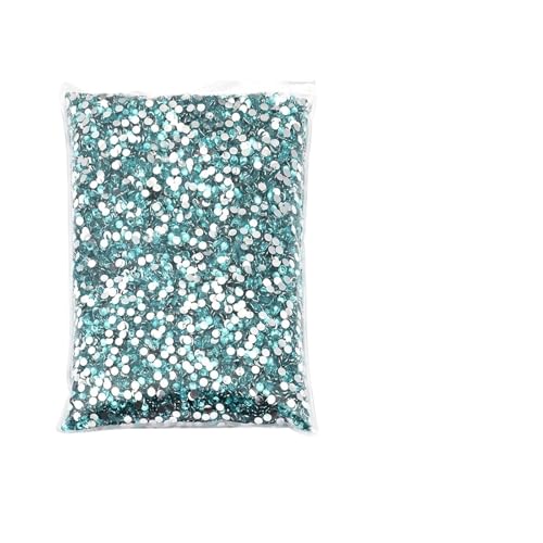 Hotfix Strasssteine Hotfix-Strasssteine, großes Paket, Harz, nicht, lose, flache Kristalle, Nagel, DIY, Glitzerstein(Aquablue,PCS_5MM 3000PCS) von LCKKJHG