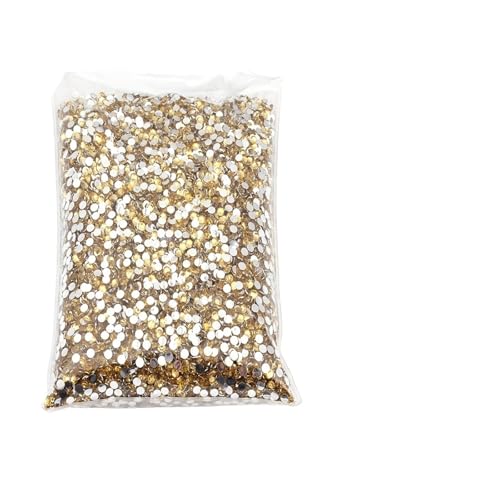 Hotfix Strasssteine Hotfix-Strasssteine, großes Paket, Harz, nicht, lose, flache Kristalle, Nagel, DIY, Glitzerstein(Crystal Yellow,PCS_4MM 5000 PCS) von LCKKJHG