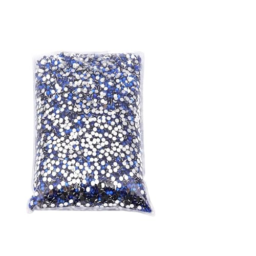 Hotfix Strasssteine Hotfix-Strasssteine, großes Paket, Harz, nicht, lose, flache Kristalle, Nagel, DIY, Glitzerstein(Dark Blue,PCS_2MM 10000PCS) von LCKKJHG