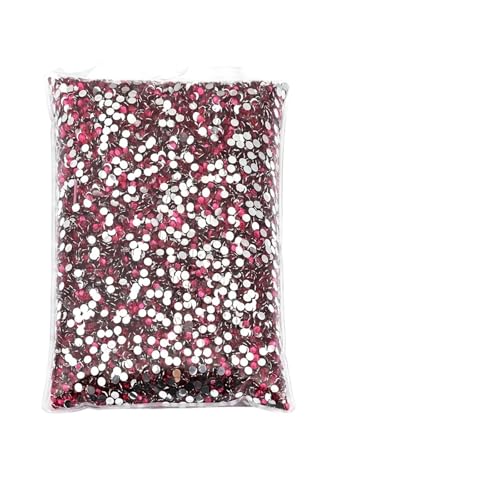 Hotfix Strasssteine Hotfix-Strasssteine, großes Paket, Harz, nicht, lose, flache Kristalle, Nagel, DIY, Glitzerstein(Deep Rose,PCS_3MM 10000PCS) von LCKKJHG
