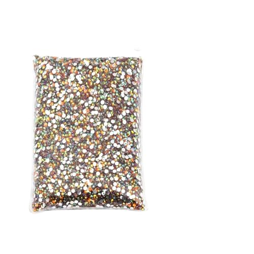 Hotfix Strasssteine Hotfix-Strasssteine, großes Paket, Harz, nicht, lose, flache Kristalle, Nagel, DIY, Glitzerstein(Orange AB,PCS_3MM 10000PCS) von LCKKJHG