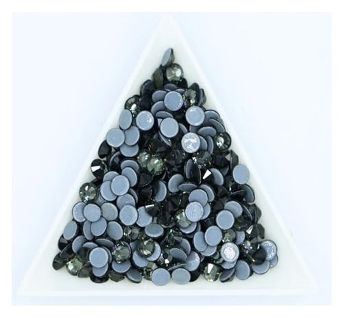 Hotfix Strasssteine Hotfix-Strasssteine ​​in 40 Farben, Kristall-AB, for Aufbügeln, for Näh- und Stoffdekorationen(Black Diamond,Ss6 1440pcs) von LCKKJHG