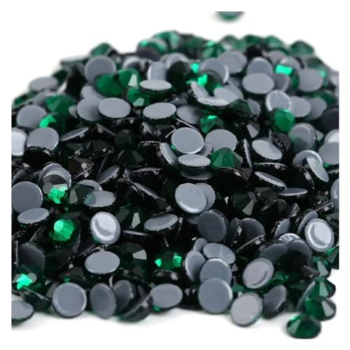 Hotfix Strasssteine Hotfix-Strasssteine ​​in 40 Farben, Kristall-AB, for Aufbügeln, for Näh- und Stoffdekorationen(Emerald,Ss10 1440pcs) von LCKKJHG