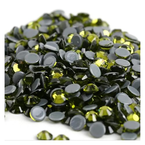Hotfix Strasssteine Hotfix-Strasssteine ​​in 40 Farben, Kristall-AB, for Aufbügeln, for Näh- und Stoffdekorationen(Olivine,Mix ss6-ss30 10gram) von LCKKJHG