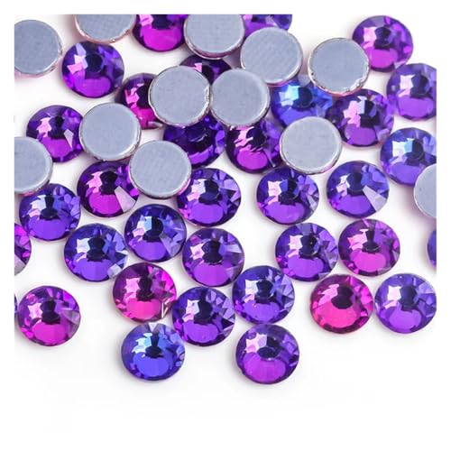 Hotfix Strasssteine Hotfix-Strasssteine ​​in 40 Farben, Kristall-AB, for Aufbügeln, for Näh- und Stoffdekorationen(Purple Velvet,Ss16 1440pcs) von LCKKJHG