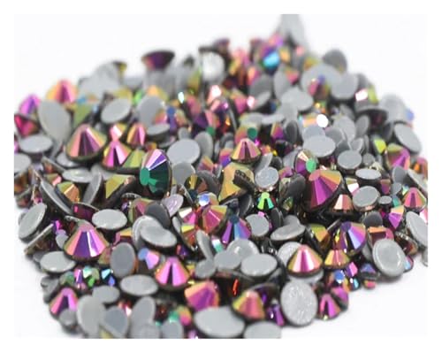 Hotfix Strasssteine Hotfix-Strasssteine ​​in 40 Farben, Kristall-AB, for Aufbügeln, for Näh- und Stoffdekorationen(Rainbow Rose Gold,Mix ss6-ss30 10gram) von LCKKJHG