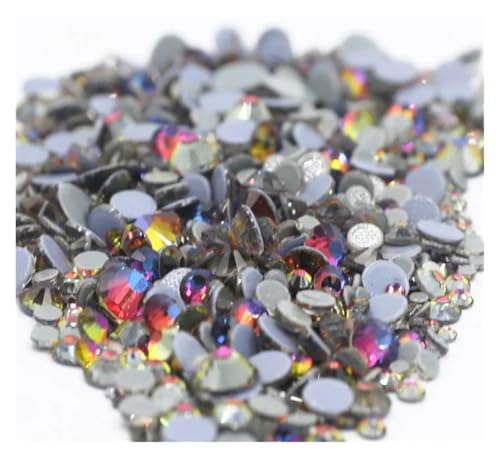 Hotfix Strasssteine Hotfix-Strasssteine ​​in 40 Farben, Kristall-AB, for Aufbügeln, for Näh- und Stoffdekorationen(Siam Volcano,Ss20 1440pcs) von LCKKJHG