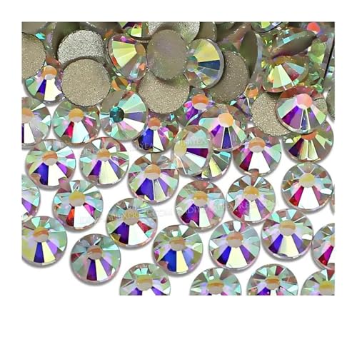 Hotfix Strasssteine Klar AB Nicht hot fix Strass flache rückseite kristalle glas stein strass glitters for 3d nagel bekleidungs ​​hochzeit(Clear AB-Gold Back,SS3 1440pcs) von LCKKJHG