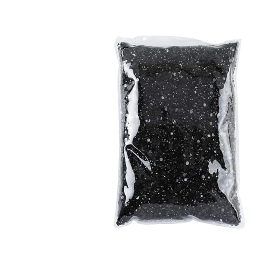 Hotfix Strasssteine Schwarzes Paket Harz Strass Flatback Runde Glas Nicht heiß fixiert Shinning Kristall for DIY Kleidung Handwerk(5mm-10000pcs) von LCKKJHG