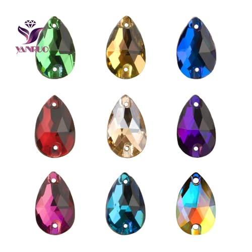 Hotfix Strasssteine Tropfenförmige Strasssteine zum Aufnähen, Glaskristallsteine, for Nähen, Sticken, Kleidungszubehör, Steine für DIY-Dekoration von Hochzeitskleidern(Light Amethyst,7x12mm 96Pcs) Hotfix Strasssteine Tropfenförmige Strasssteine zum Aufnähen, Glaskristallsteine, for Nähen, Sticken, Kleidungszubehör, Steine für DIY-Dekoration von Hochzeitskleidern(Light Amethyst,7x12mm 96Pcs) von LCKKJHG
