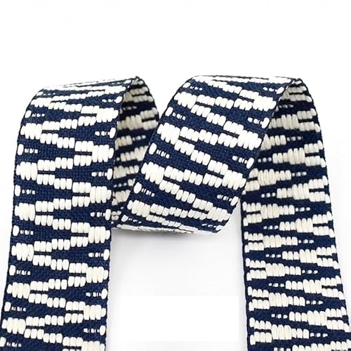 LCKKJHG Gurtband 2/5Y 38/50mm Ethnische Jacquard Gurtband Polyester Band Band Taschen Strap Trims Kleidung Gürtel Dekoration Spitze Band DIY Nähen Schrägband(10-38mm,2Yards) von LCKKJHG