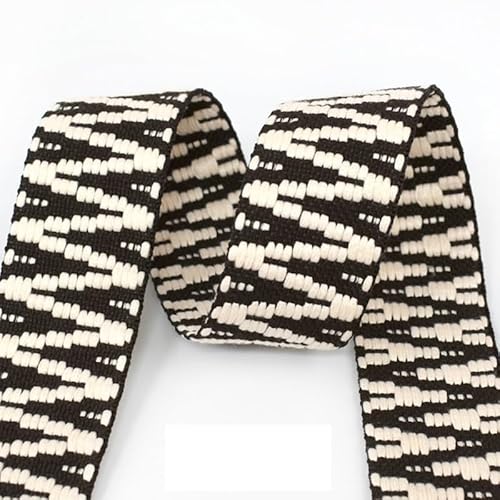 LCKKJHG Gurtband 2/5Y 38/50mm Ethnische Jacquard Gurtband Polyester Band Band Taschen Strap Trims Kleidung Gürtel Dekoration Spitze Band DIY Nähen Schrägband(12-38mm,2Yards) von LCKKJHG
