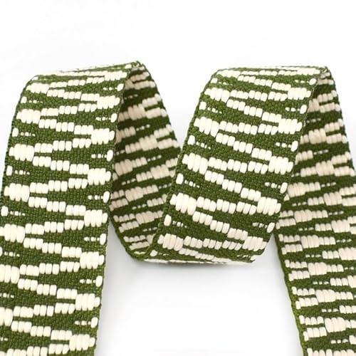 LCKKJHG Gurtband 2/5Y 38/50mm Ethnische Jacquard Gurtband Polyester Band Band Taschen Strap Trims Kleidung Gürtel Dekoration Spitze Band DIY Nähen Schrägband(13-38mm,5Yards) von LCKKJHG