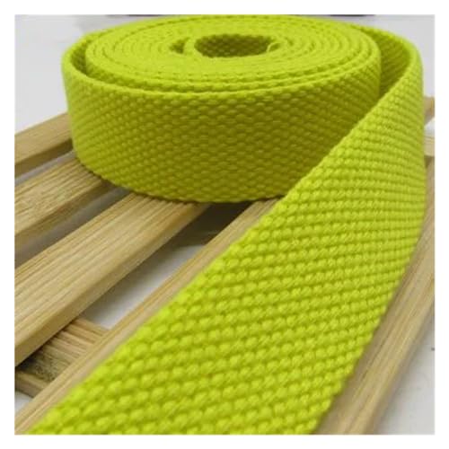 LCKKJHG Gurtband 38mm 5Meter Canvas Gurtband Gürteltasche Gurtband Baumwolle Gurtband Nylon Gurtband DIY Rucksackgurt Nähen Tasche Gürtel Hundezubehör(Golden) von LCKKJHG