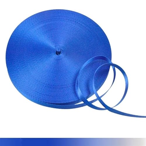 LCKKJHG Gurtband 45 Meter 10 mm buntes Nylon-Gurtband, Schrägband for handgefertigte Arbeitskarten, Gurt, Kleidung, Nähzubehör(Royalblue) von LCKKJHG
