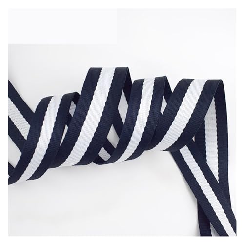 LCKKJHG Gurtband 5 Meter 20–50 mm Polyester-Streifen-Gurtband for Taschen, Gürtelband, Band, DIY, Kleidungsstück, Heimdekoration, Band, Nähzubehör(01-50mm) von LCKKJHG