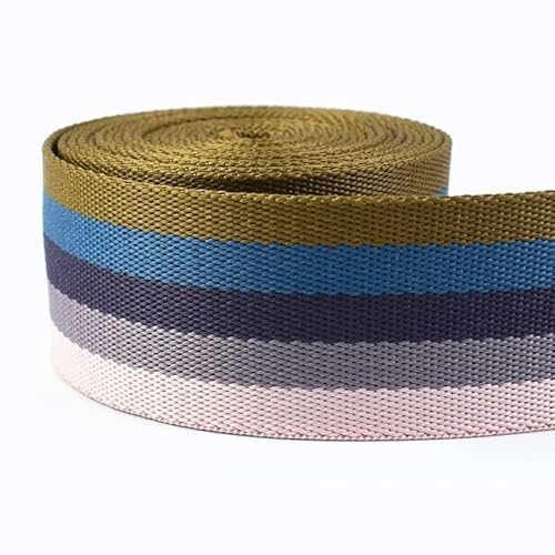 LCKKJHG Gurtband 5 Meter 38 mm Jacquard-Gurtband for Taschengurt, ethnisches Band, Gepäck, Dekor, Nähen, Schrägband, DIY-Gürtel, Schuhe, Zubehör(RD053-08) von LCKKJHG