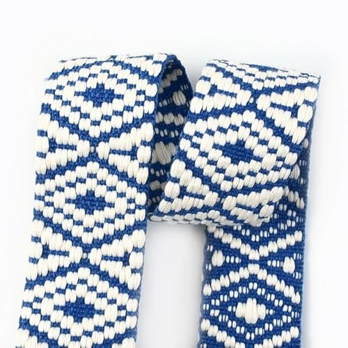 LCKKJHG Gurtband 5 Meter 38 mm Jacquard-Gurtband for Taschengurt, ethnisches Band, Gepäck, Dekor, Nähen, Schrägband, DIY-Gürtel, Schuhe, Zubehör(RD901-01) von LCKKJHG