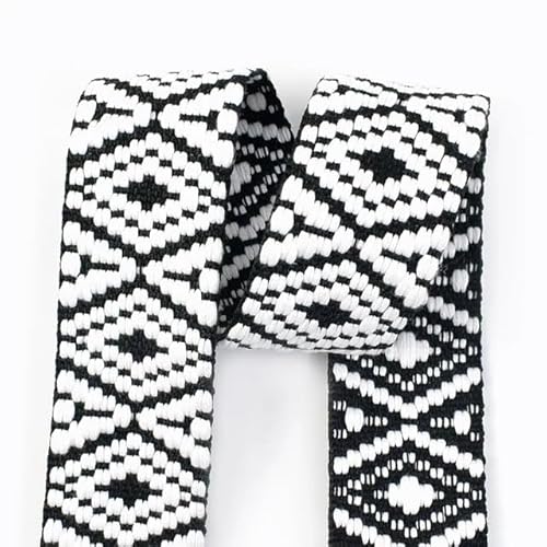 LCKKJHG Gurtband 5 Meter 38 mm Jacquard-Gurtband for Taschengurt, ethnisches Band, Gepäck, Dekor, Nähen, Schrägband, DIY-Gürtel, Schuhe, Zubehör(RD901-04) von LCKKJHG