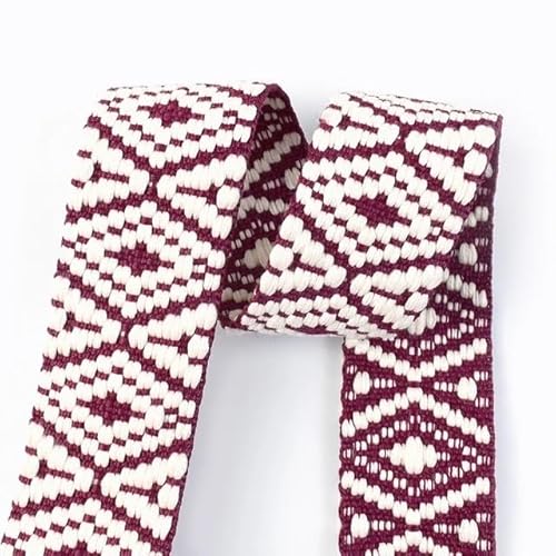 LCKKJHG Gurtband 5 Meter 38 mm Jacquard-Gurtband for Taschengurt, ethnisches Band, Gepäck, Dekor, Nähen, Schrägband, DIY-Gürtel, Schuhe, Zubehör(RD901-07) von LCKKJHG