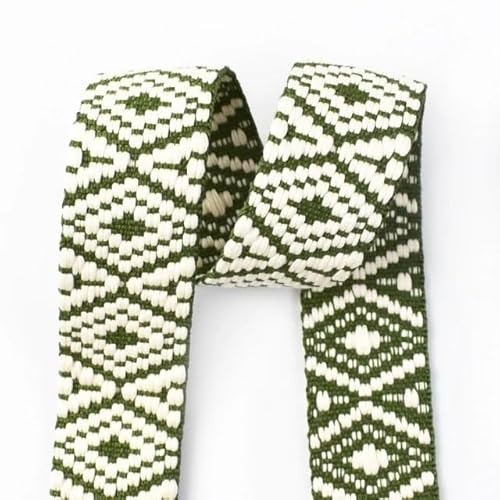 LCKKJHG Gurtband 5 Meter 38 mm Jacquard-Gurtband for Taschengurt, ethnisches Band, Gepäck, Dekor, Nähen, Schrägband, DIY-Gürtel, Schuhe, Zubehör(RD901-08) von LCKKJHG