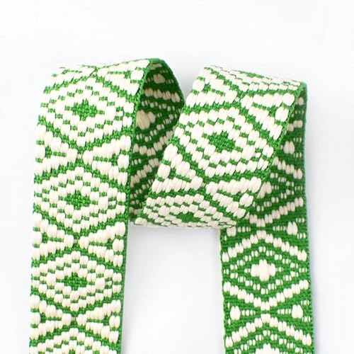 LCKKJHG Gurtband 5 Meter 38 mm Jacquard-Gurtband for Taschengurt, ethnisches Band, Gepäck, Dekor, Nähen, Schrägband, DIY-Gürtel, Schuhe, Zubehör(RD901-09) von LCKKJHG