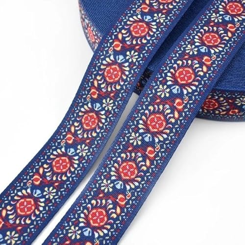 LCKKJHG Gurtband 5 Meter bedrucktes Gurtband, 38 mm, Polyester, Taschengurt, Handtaschengriff, Ledergürtel, DIY, Textil, Nähmaterial, Zubehör(06) von LCKKJHG