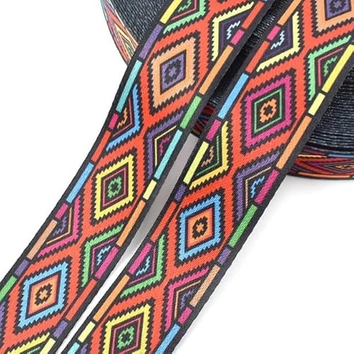 LCKKJHG Gurtband 5 Meter bedrucktes Gurtband, 38 mm, Polyester, Taschengurt, Handtaschengriff, Ledergürtel, DIY, Textil, Nähmaterial, Zubehör(13) von LCKKJHG