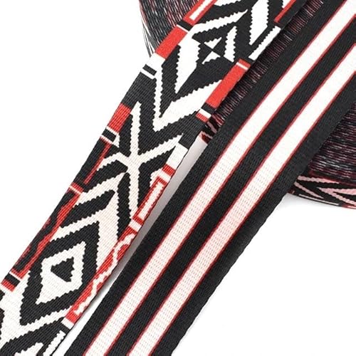 LCKKJHG Gurtband 5 Meter bedrucktes Gurtband, 38 mm, Polyester, Taschengurt, Handtaschengriff, Ledergürtel, DIY, Textil, Nähmaterial, Zubehör(16) von LCKKJHG