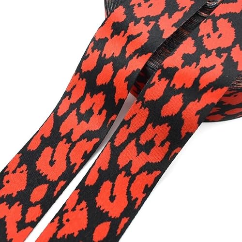 LCKKJHG Gurtband 5 Meter bedrucktes Gurtband, 38 mm, Polyester, Taschengurt, Handtaschengriff, Ledergürtel, DIY, Textil, Nähmaterial, Zubehör(48) von LCKKJHG