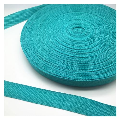 LCKKJHG Gurtband 5 Yards 20 mm breites Gurtband, Nylon-Gurtband, Rucksack-Umreifung, Sicherheitsgurt, DIY, Haustier-Seil, Nähen, Basteln(Sea Green) von LCKKJHG