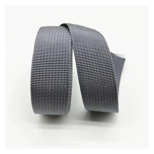 LCKKJHG Gurtband 5 Yards 30 mm Canvas-Band, Gürteltaschen-Gurtband, Nylon-Gurtband, Haustier-Gurtband, Rucksack-Umreifung, Nähen, Tasche, Gürtel, Zubehör(Dark Grey) von LCKKJHG