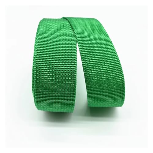 LCKKJHG Gurtband 5 Yards 30 mm Canvas-Band, Gürteltaschen-Gurtband, Nylon-Gurtband, Haustier-Gurtband, Rucksack-Umreifung, Nähen, Tasche, Gürtel, Zubehör(Green) von LCKKJHG