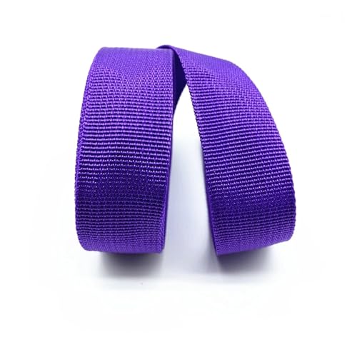 LCKKJHG Gurtband 5 Yards 30 mm Canvas-Band, Gürteltaschen-Gurtband, Nylon-Gurtband, Haustier-Gurtband, Rucksack-Umreifung, Nähen, Tasche, Gürtel, Zubehör(Purple) von LCKKJHG
