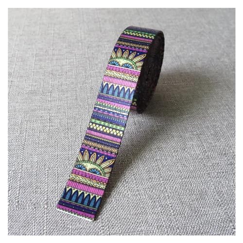 LCKKJHG Gurtband 5 Yards Breite 1 Zoll 25mm Gurtband Gurtbänder Seil Hund Haustier Halsband Leine Geschirr Rucksack Tasche Kleidungsstück Nähen DIY Geldbörse Zubehör(Ethnic Style B) von LCKKJHG