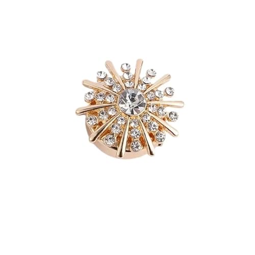 LCKKJHG Knopfabdeckungen Strass-KnöPfe 6 Stück Strass-Knopfabdeckungen Manschettenknöpfe Damen Hemdknopf Kristalllegierung Kupfer Hemdknopf Clips Knöpfe für Hemden(B) von LCKKJHG