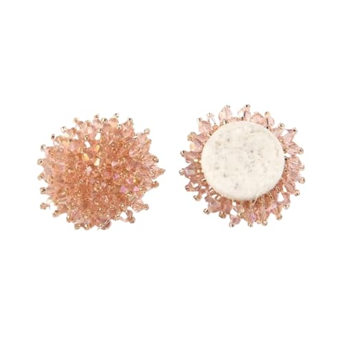 LCKKJHG Knopfabdeckungen Strass-KnöPfe Kristall Strass Knöpfe Verzierung for Stoff Schuhe Taschen Dekoration Perle Applikation Knopf Nähen auf Handwerk Patch für Hemden(E26,20PCS) von LCKKJHG