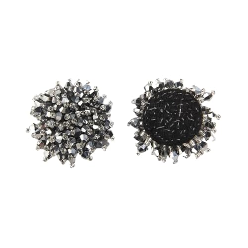 LCKKJHG Knopfabdeckungen Strass-KnöPfe Kristall Strass Knöpfe Verzierung for Stoff Schuhe Taschen Dekoration Perle Applikation Knopf Nähen auf Handwerk Patch für Hemden(E28,10PCS) von LCKKJHG