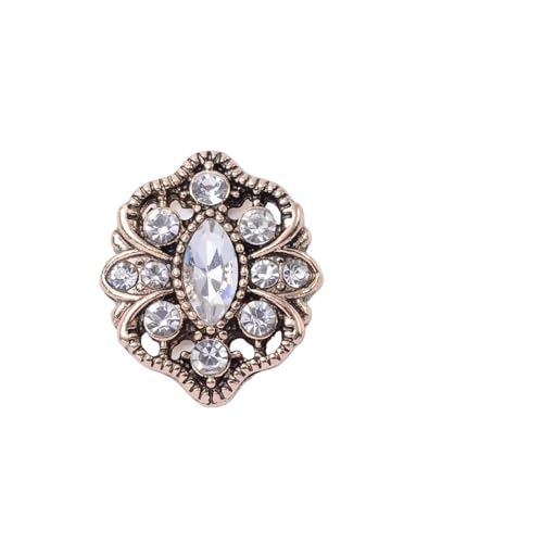 LCKKJHG Knopfabdeckungen Strass-KnöPfe Strass Perle Blume Platte Diamant Knopf Schmuck Schal for Haar Zubehör Dekorative Kleidung Handgemachte Material für Hemden(18092) von LCKKJHG