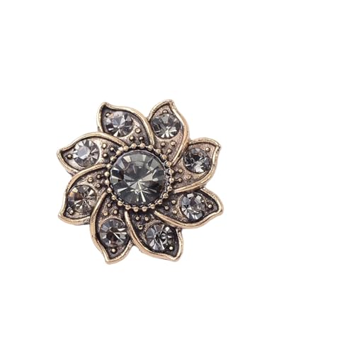 LCKKJHG Knopfabdeckungen Strass-KnöPfe Strass Perle Blume Platte Diamant Knopf Schmuck Schal for Haar Zubehör Dekorative Kleidung Handgemachte Material für Hemden(18093) von LCKKJHG